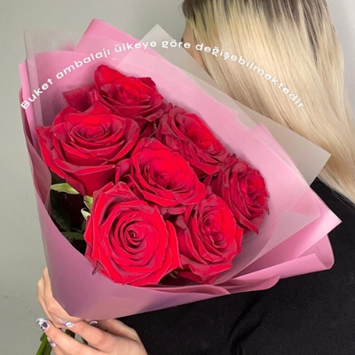 isviçre 7 Kırmızı Gül resmi